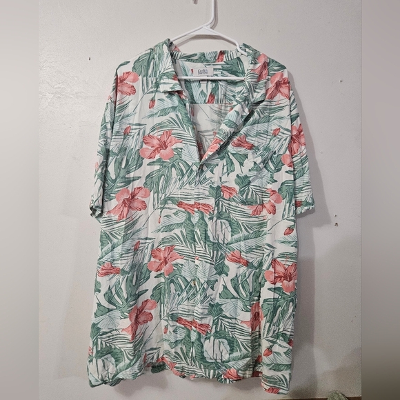 Mens croft & barrow big and tall floral button down shirt! - Picture 1 of 6